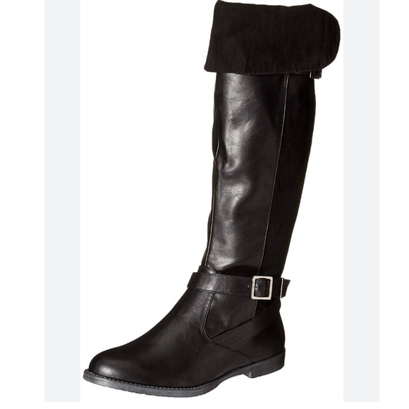Bella Vita Shoes - Bella Vita Black Knee High Boots size 11 with Buckles